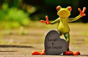 lach und sei glücklich