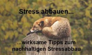stress abbauen